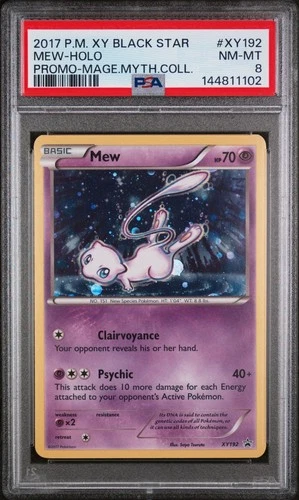 2017 Pokémon Magearna Mew-Halo XY192 Black Star Promo Mythical Collection PSA 8