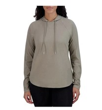 Sage Collective Women's Lightweight Long Sleeve Hoodie, Gray, Size Large AR9