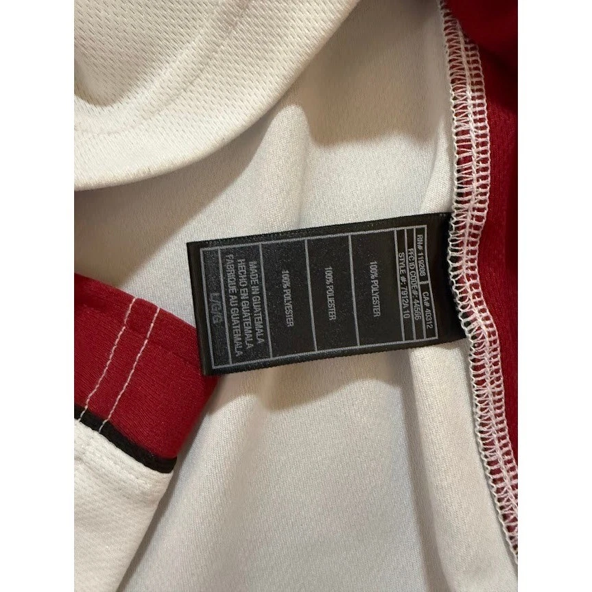 Camiseta deportiva de baloncesto Adidas Miami Heat LeBron James 6 blanca roja amarilla talla L Foto 3 de 4