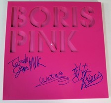 BORIS (Group Band) Signed Autograph Auto "Pink"  Album Vinyl LP JSA