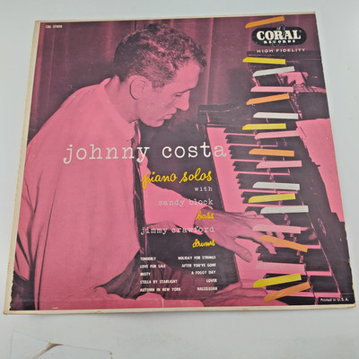 Johnny Costa Piano Solos 12'' Vinyl Record Album LP Coral CRL 57020 Jazz