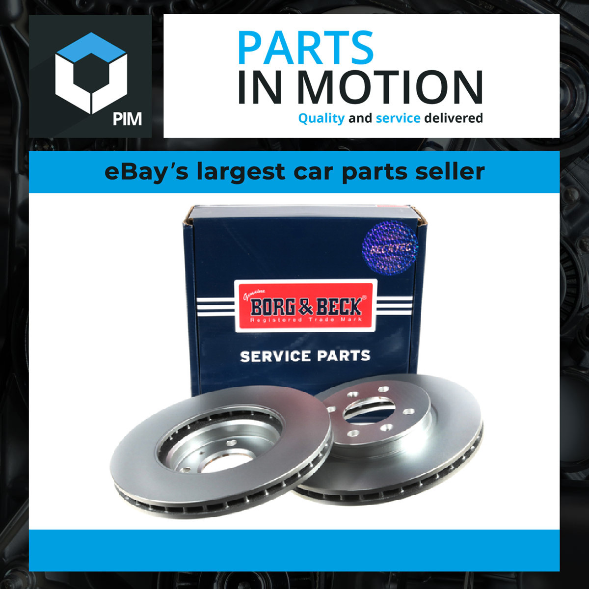 2x Brake Discs Pair Vented Front 256mm BBD5549 Borg & Beck Set 51712C8000 New