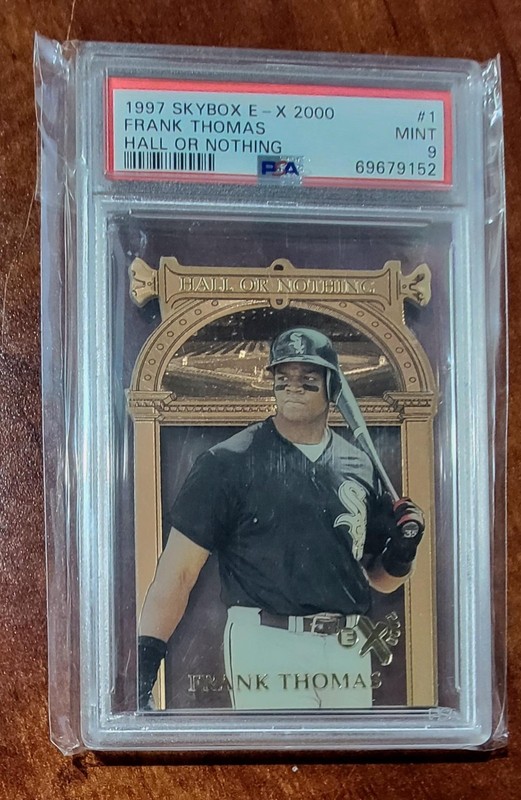 1997 Skybox E-X 2000 Hall Or Nothing Frank Thomas PSA 9 White Sox HOF