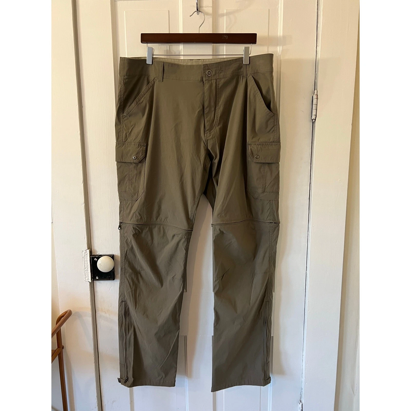 Kuhl mens convertible fishing hiking travel zip off pants shorts quick dry 40x34