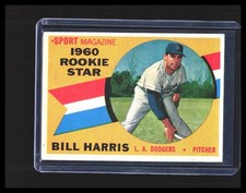 1960  Bill Harris Rookie Card Topps Vintage Sport Magazine Rookie Star #28 B
