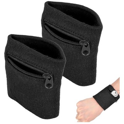Reißverschluss Armband Sport Geldbörse Handgelenk Schweißbänder Tasche Lauf