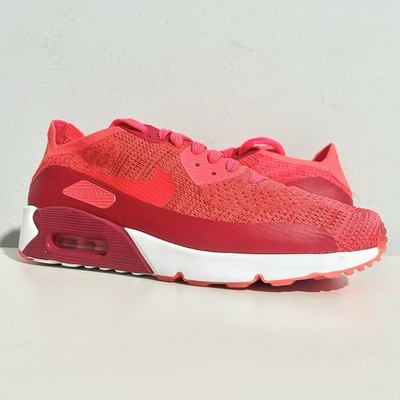 Nike Air Max 90 Ultra 2.0 Flyknit  Bright Crimson  Men s Size 10.5 Sneakers