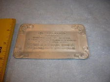 c. 1910 KRAMER'S MUSIC HOUSE Allentown PA aluminum tray AUTOTONE PIANO free ship