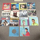 7" 45 RPM Vinyl Singles Lot w/ Paper Sleeves - Beatles, Elvis, Ricky Nelson