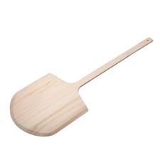 New 14x15 Blade Wood Pizza Peel Dough Round Paddle Lifter Serve Cutting Board