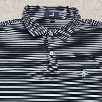 Dunhill Links Performance Polo Shirt Mens Large Stripe