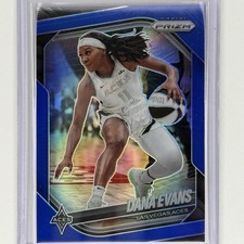 2025 Panini Prizm WNBA DANA EVANS Blue Prizm /199 Las Vegas Aces