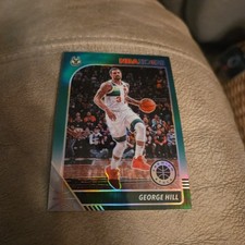2019-20 Panini Hoops Premium Stock Green Prizm George Hill #93 Milwaukee Bucks
