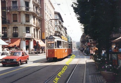 Straßenbahn Foto 6x4 Strassenbahn - Genf Schweiz Bild 1. Juni 1988