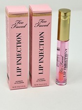 Too Faced Lip Injection Ultimate Lip Plumper Full Size .14 Oz New w box 2 pack