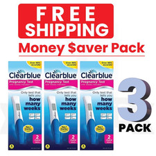 Clearblue Digital Weeks Indicator Pregnancy Test- 2CT PACK OF 3 - EXP 05/2027