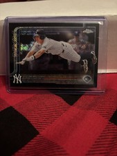 2025 Topps Chrome Anthony Volpe Black Logofractor 10/10