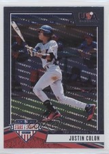 2019 Panini USA Baseball Stars & Stripes Longevity Justin Colon #56 nh3