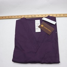  1-Pk Harriton Adult Restore Scrub Top Deep Purple Large M897 L