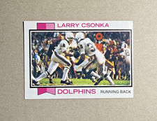 1973 Topps #100 Larry Csonka   Vintage HOF Football Card.   Near Mint