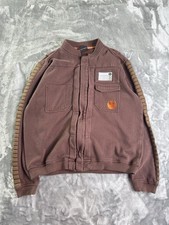 Star Wars Galaxys Edge Rebel Pilot Fleece Jacket Small Brown Zip Up Resistance
