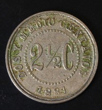 COLOMBIA 2-1/2 Centavos 1881 - Copper/Nickel - VF- - 2212