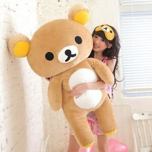 80cm-San-x-Rilakkuma-Relax-Bear-Soft-Giant-Plush-Doll-Toy-Stuffed-Pillow-Gift