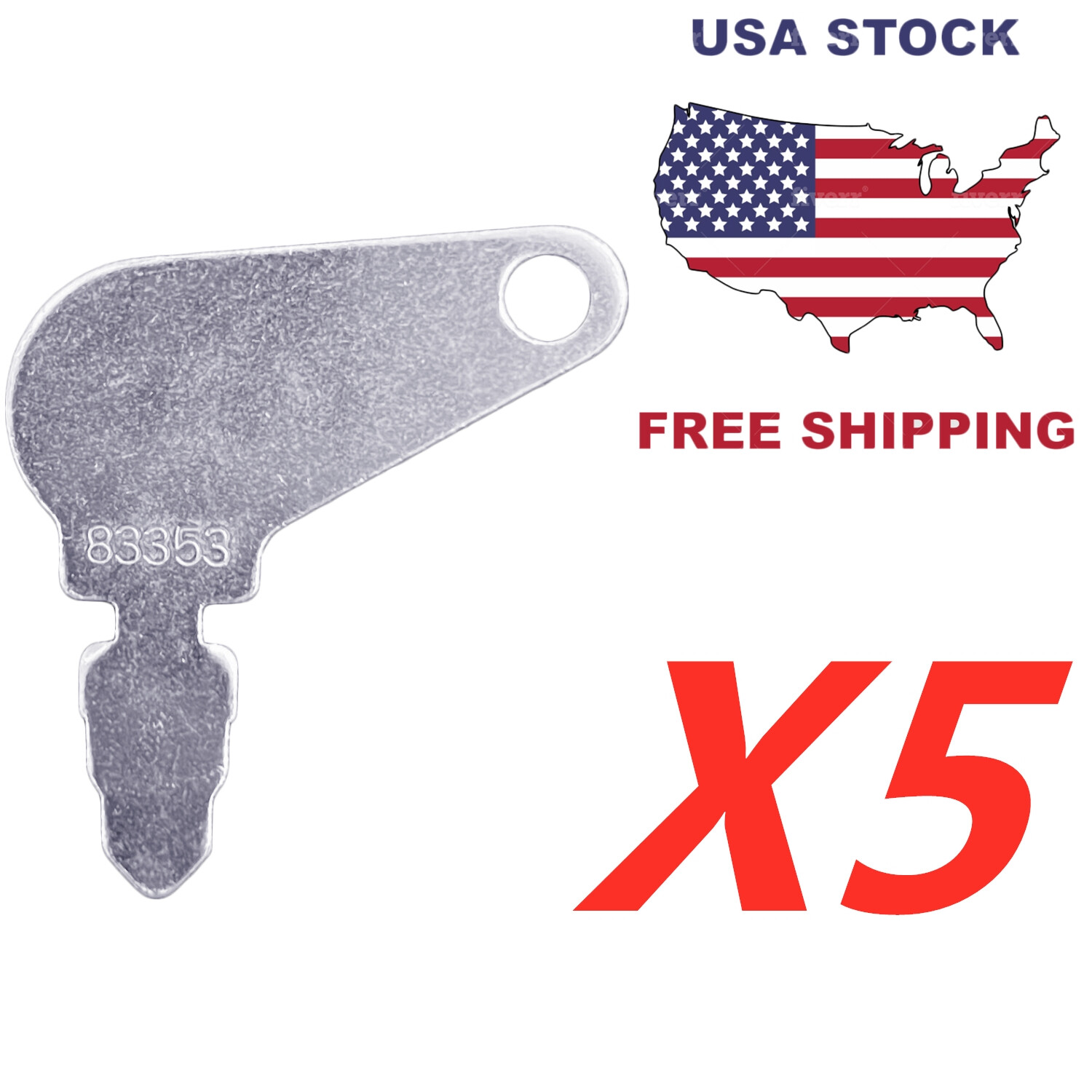 5 Case / International Harvester keys R30074 Case IH Tractor 20 30 40