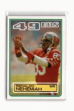 Renaldo Nehemiah Football #171 1983 Topps San Francisco 49ers