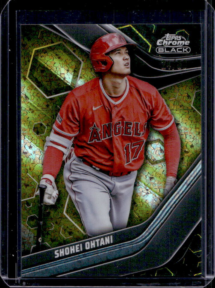 Shohei Ohtani 2023 Topps Chrome Black #2 Gold Refractor /50 Price
