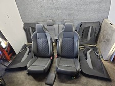 Leather Seat Seats Set Frontrear Wdoor Panels Gray 66k 18-23 Audi A5 S5 Rs5 Leather Seat Seats Set Frontrear Wdoor Panels Gray 66k 18-23 Audi A5 S5 Rs5