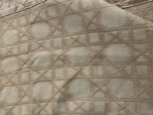 Vintage Velvet Upholstery Art Deco Patterned Fabric Bedspread Large - Picture 8 of 11
