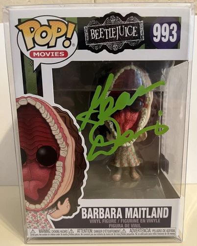 Geena Davis signed  Beetlejuice Barbara Maitland Funko Pop 993 OC Celebrity COA