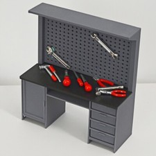 1/18 Diorama Tool Cabinet Model Garage Repair Workshop Scene Display Props Model