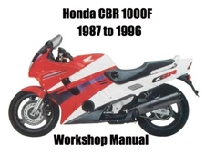 HONDA CBR 1000F 1987 to 1996 WORKSHOP MANUAL - PDF Files