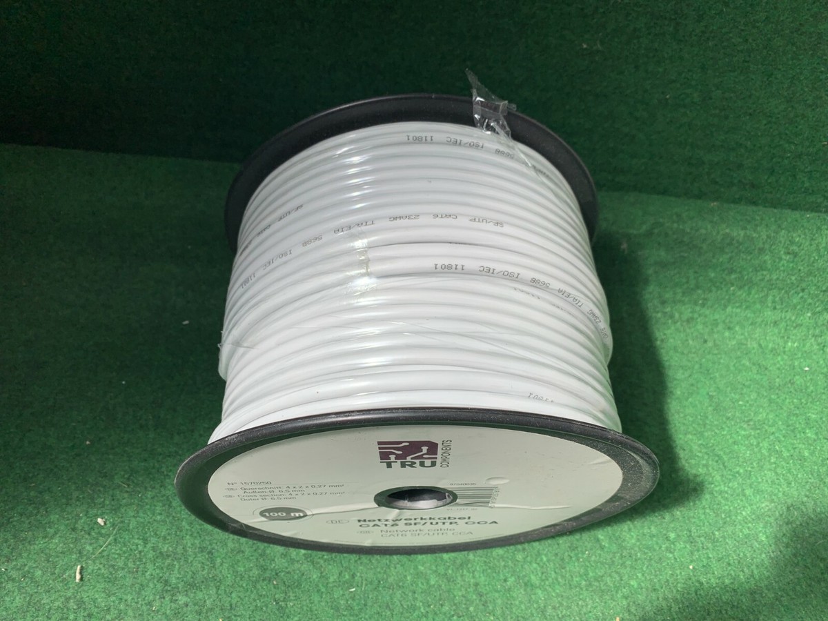 TRU COMPONENTS Câble réseau CAT 6 SF/UTP 4 x 2 x 0.27 mm²