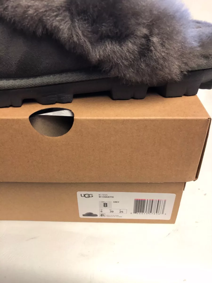 UGG Women's Coquette Slipper 5125 GREY Sizes 6-12 | eBay