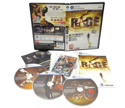   RAGE - Anarchy Edition - (PC) (DE) +BANDIT RAGE BADGES offizielle Button PINS 
