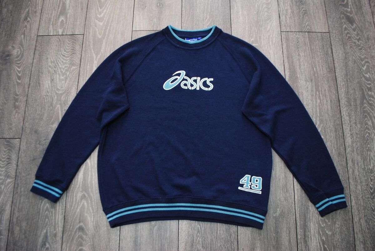 VINTAGE ASICS SWEATSHIRT BIG LOGO 90S CREWNECK ASICS VINTAGE ASICS SWEATSHIRT BIG LOGO 90S CREWNECK ASICS