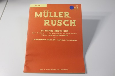 String Method, Book 3, Viola; Muller Rusch, 53VA