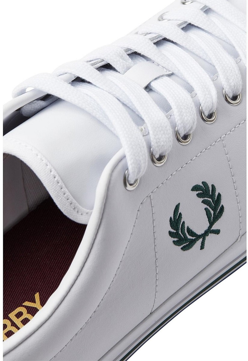 FRED PERRY UNDERSPIN LEATHER SNEAKER TRAINERS B9200 134