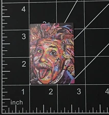 Albert Einstein - Vinyl Sticker Collage Poster Durable Sticking Tongue Out