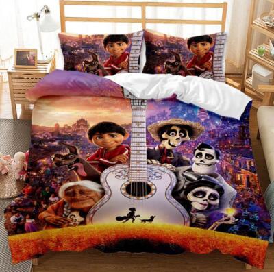 Jungen Mädchen Zeichentrickfigur Bettwäsche Set Kissenbezug Bettbezug 135x200 MJ