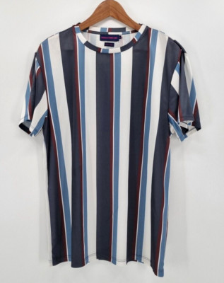 Urban Threads Gestreifter Kurzarmshirt T-Shirt für Herren in Gr. S