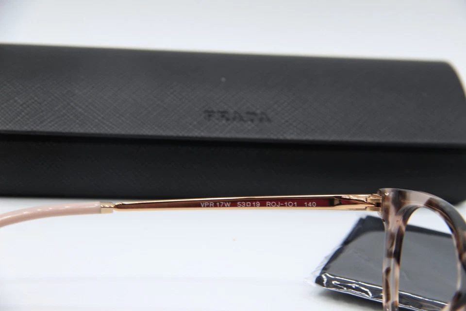 NUEVAS GAFAS PRADA VPR 17W ROJ-1O1 ROSA HABANA BRONCE MARCOS AUTÉNTICOS 53-19 Foto 3 de 4