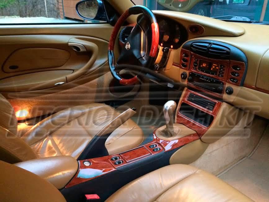 ポルシェ　986ボクスター　996　本皮ダッシュボード INTERIOR WOOD DASH TRIM KIT FIT PORSCHE BOXSTER 98 1999 2000 2001