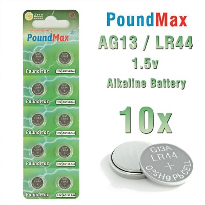 10 X AG13 LR44 SR44 L1154 357 A76 Batterie Super Alcaline/Celle A - Foto 3