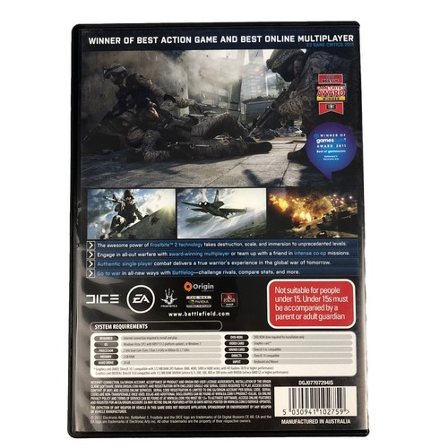 Battlefield 3 PC Windows EA Shooter FPS War Combat Game Computer Two Disk - Bild 2 von 11