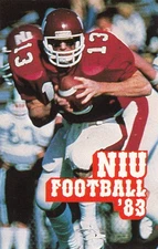 1983 NORTHERN ILLINOIS UNIVERSITY HUSKIE FOOTBALL POCKET SCHEDULE
