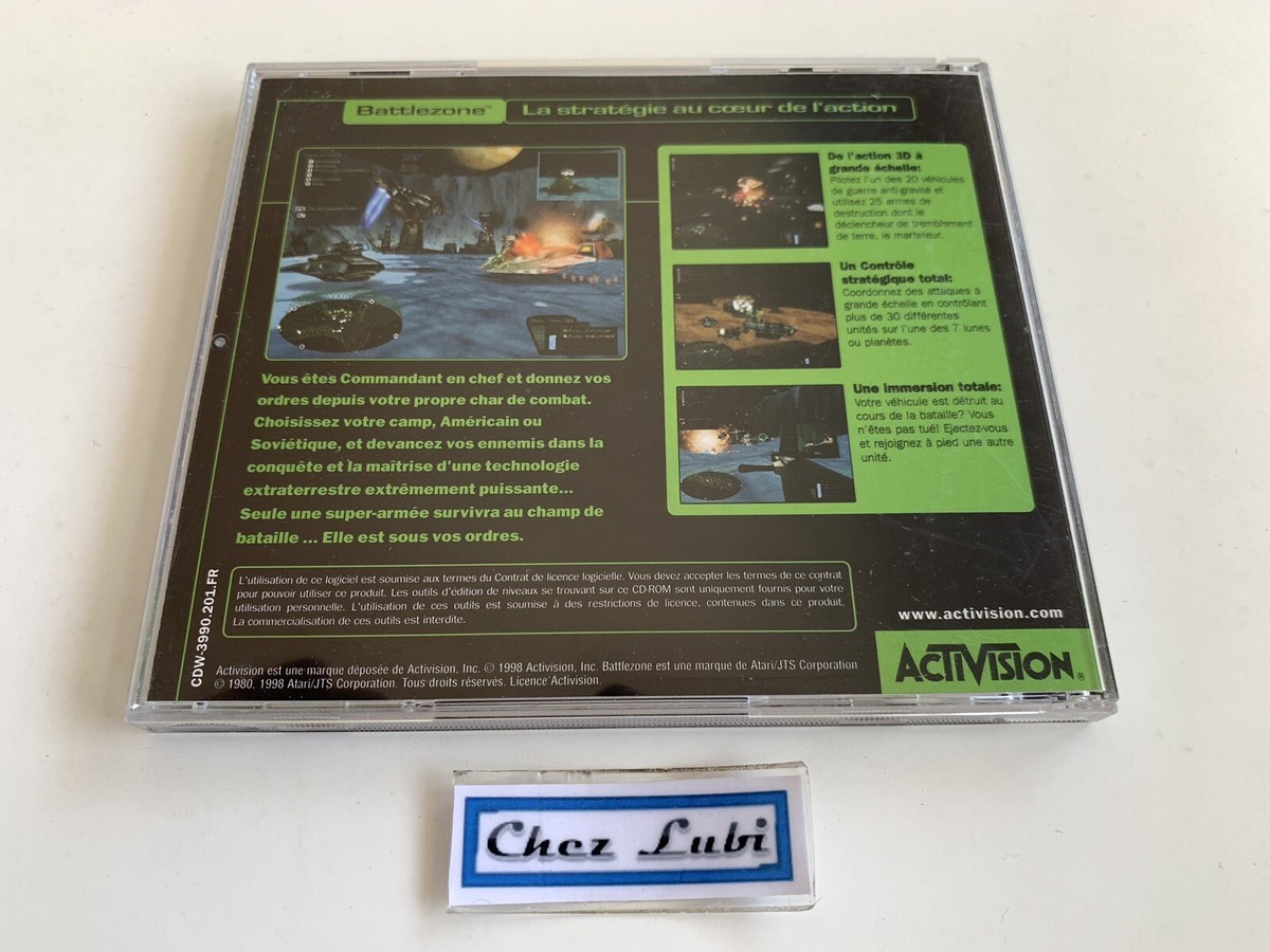 Jeu PC Battle Zone Par Activision - Version Ancienne - En Bon état - Jeu Vidéo Rétro